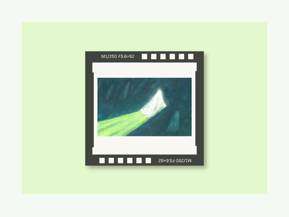 Reversal film Keychain -  Becoming Light